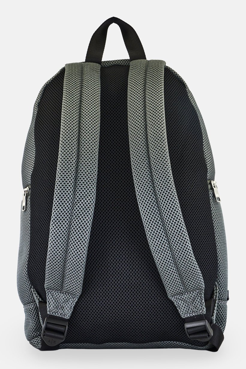 AX Armani Exchange Men Brand Logo Textured Backpack, Olive