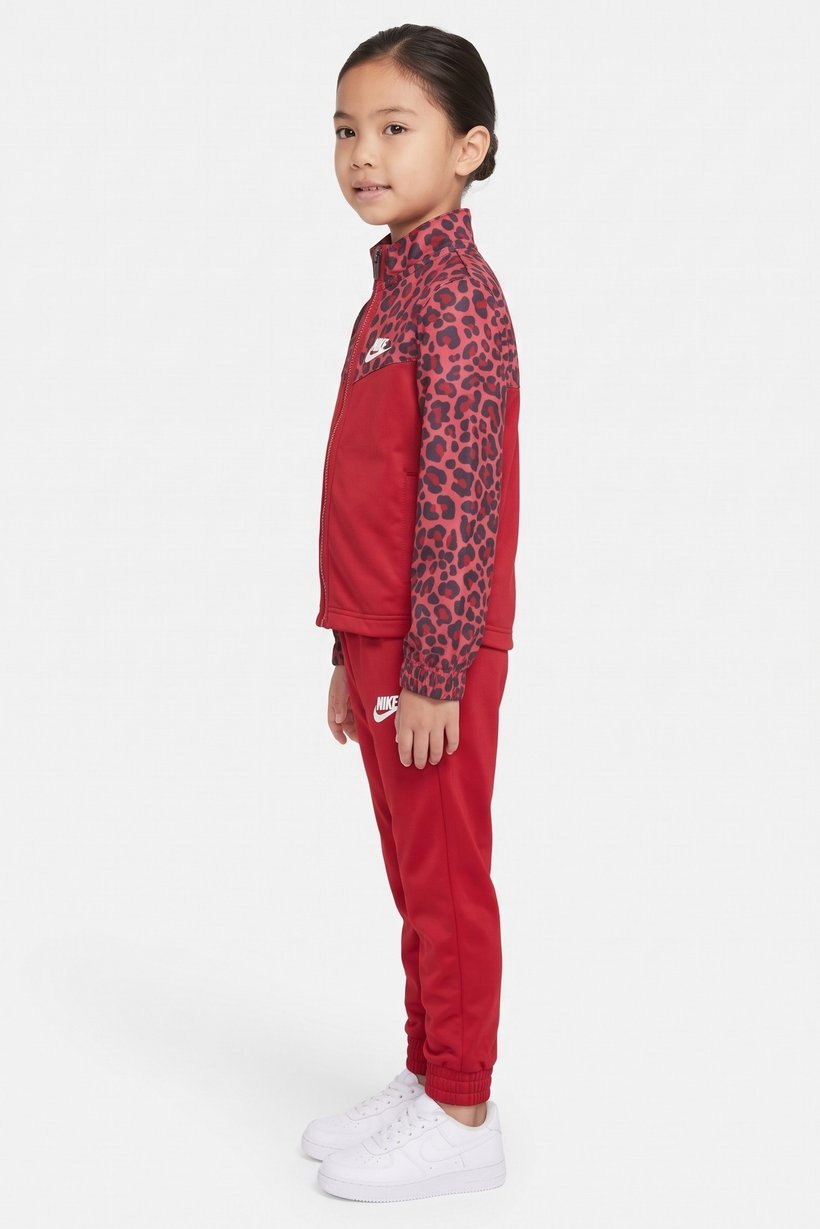 Toddlers Girl 2 Pieces Brand Logo Jacket And Pants Set, Maroon