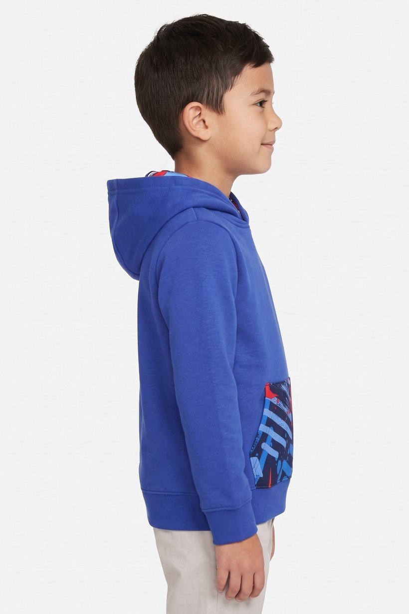Kids Boy Long Sleeve Outdoor Hoodie, Blue