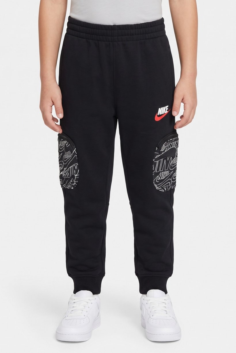 Toddlers Boy Sportswear Fit Outdoor Sweatpants, Black