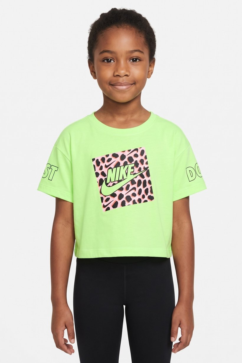Kids Girl Sportswear Short Sleeve Training T-Shirt, Lime Green