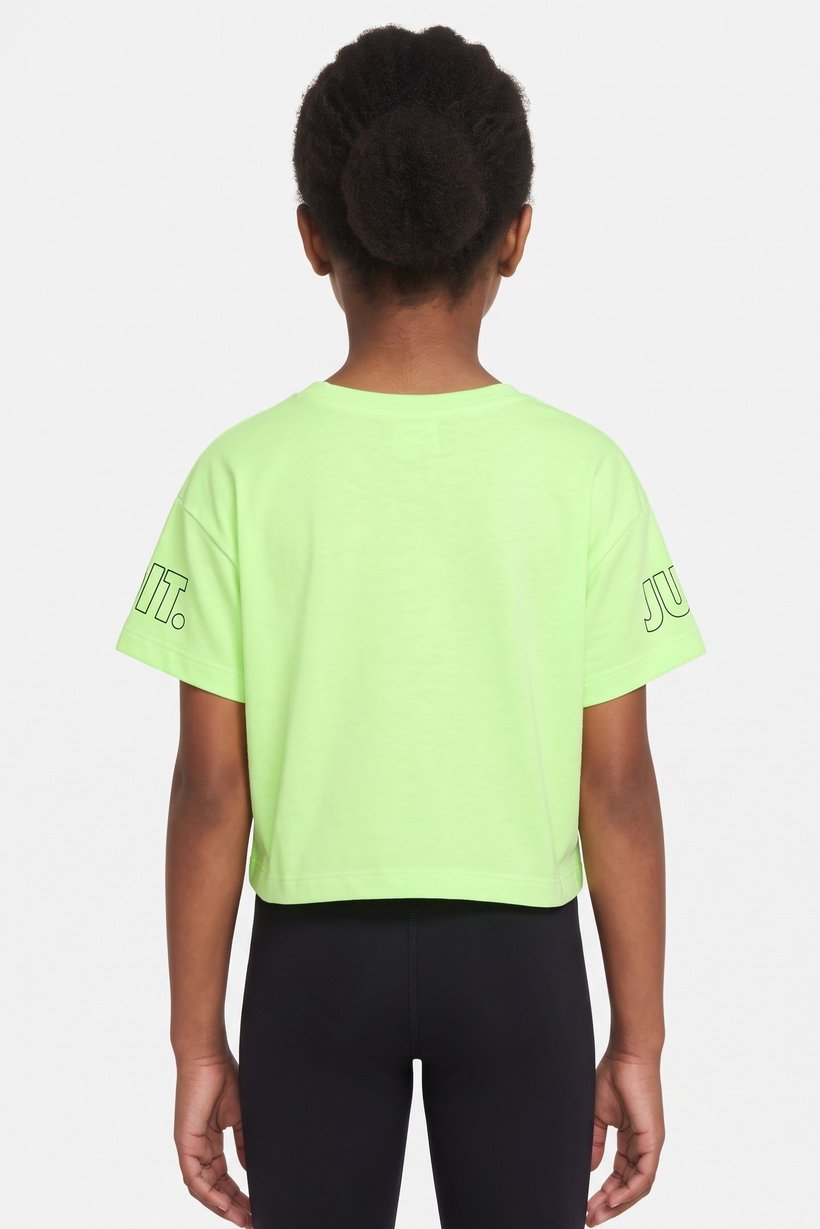 Kids Girl Sportswear Short Sleeve Training T-Shirt, Lime Green