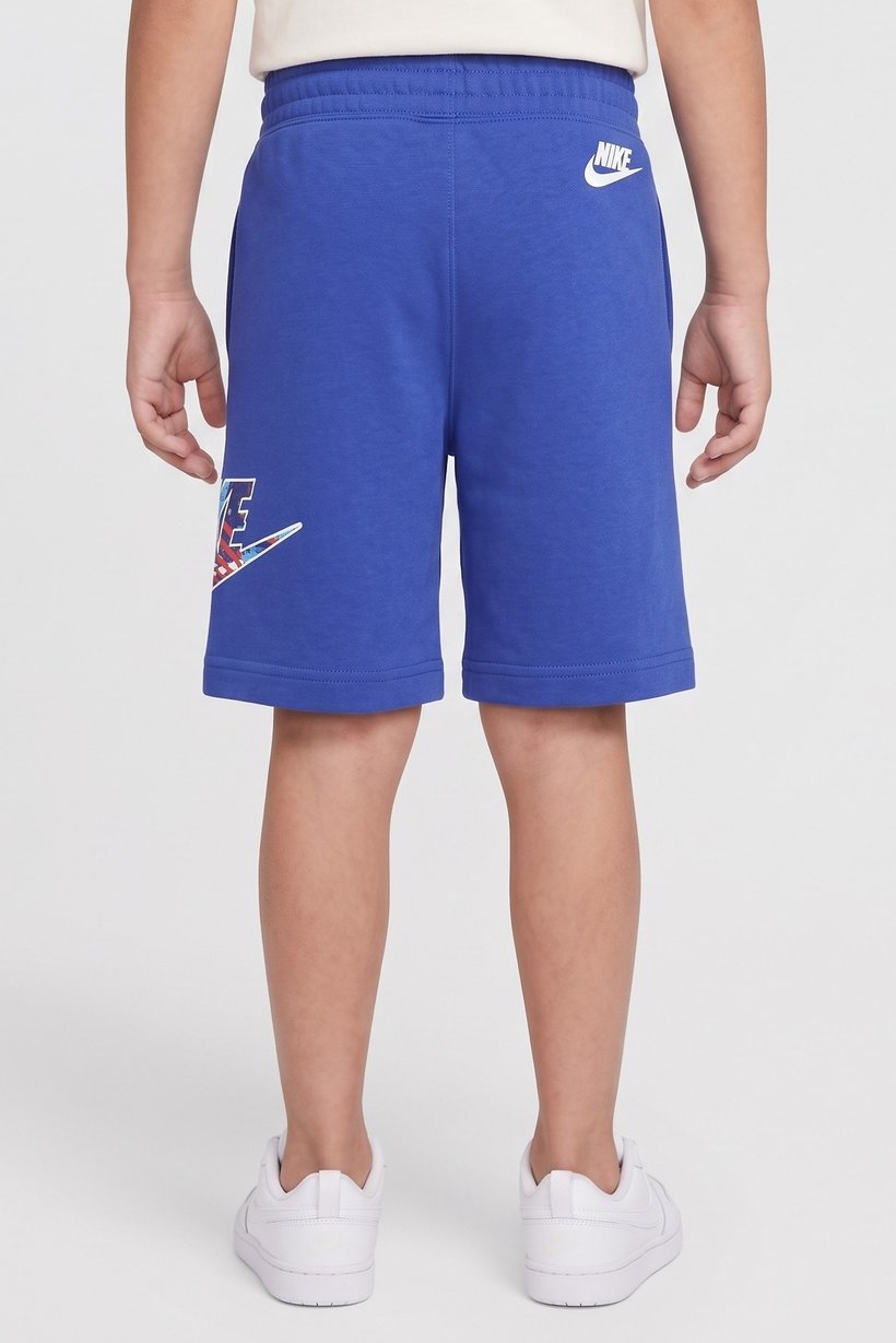 Kids Boy Sportswear Graphic Print Outdoor Shorts, Blue