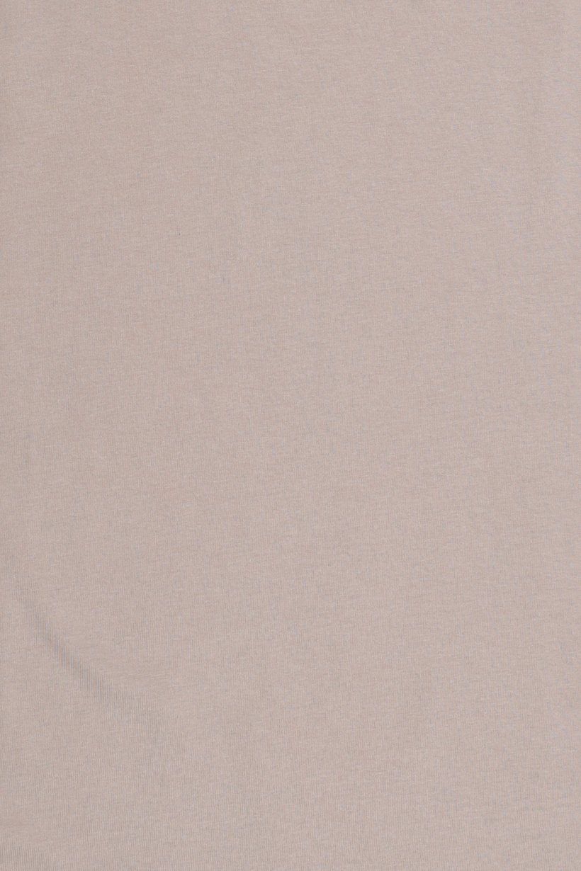 Men Crew Neck Short Sleeve Solid T-Shirt, Beige