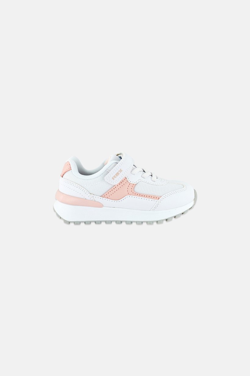 Toddlers Girl Velcro Closure Outdoor Shoes, White