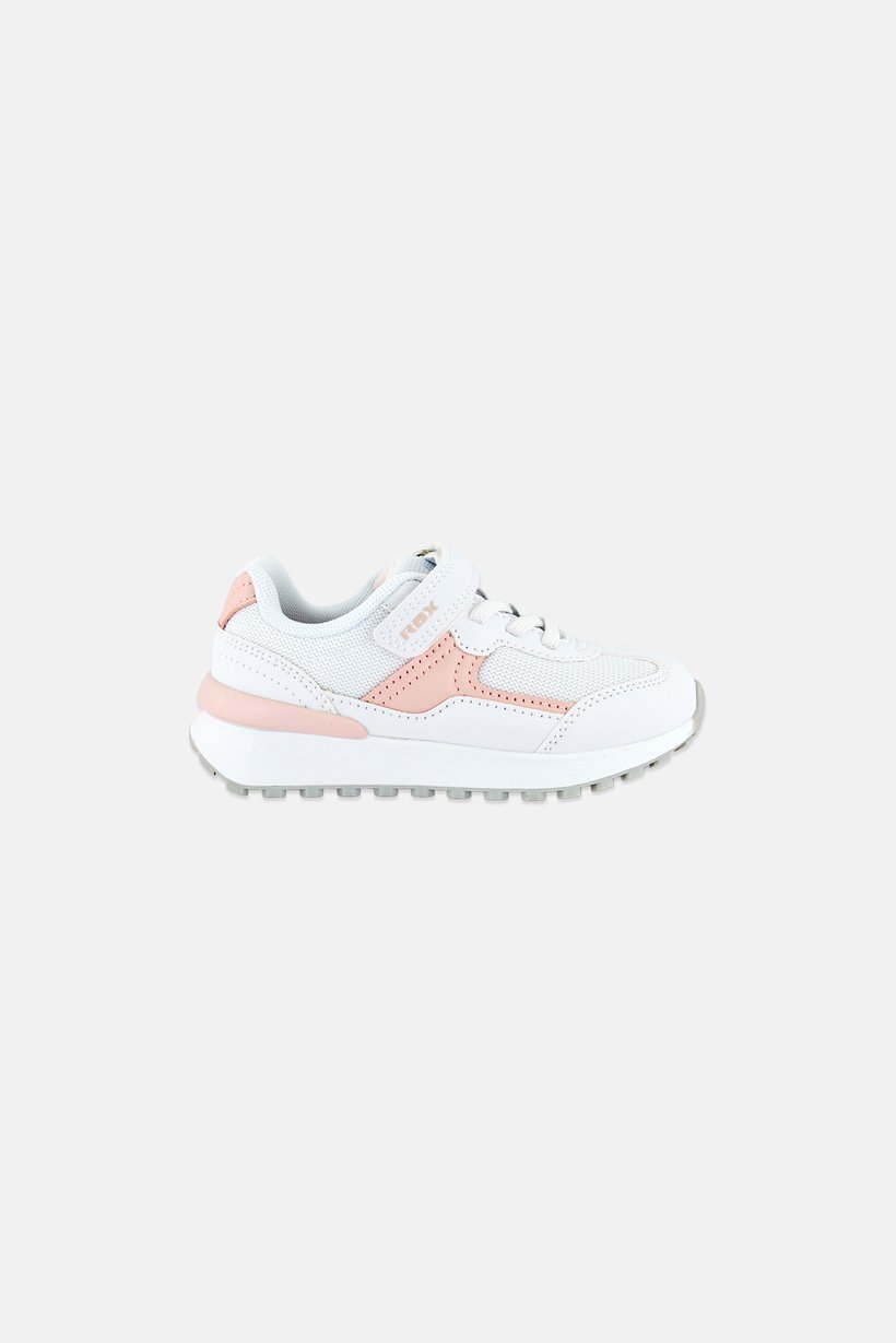 Kids Girl Velcro Closure Outdoor Shoes, White