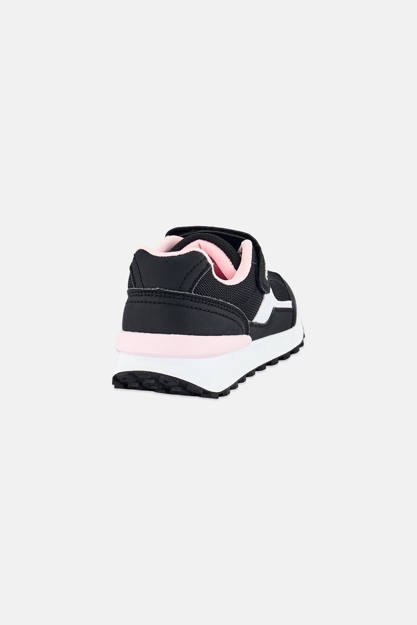 Kids Girl Velcro Closure Outdoor Shoes, Black