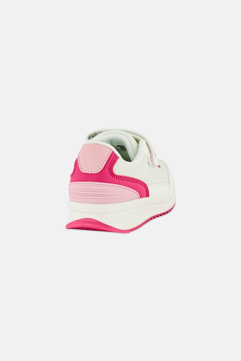 Kids Girl Velcro Closure Outdoor Shoes, White