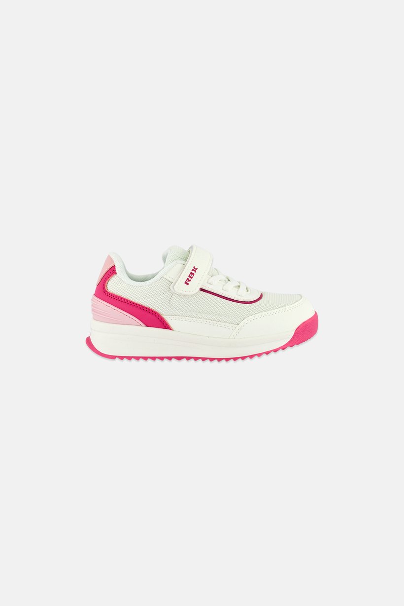 Kids Girl Velcro Closure Outdoor Shoes, White