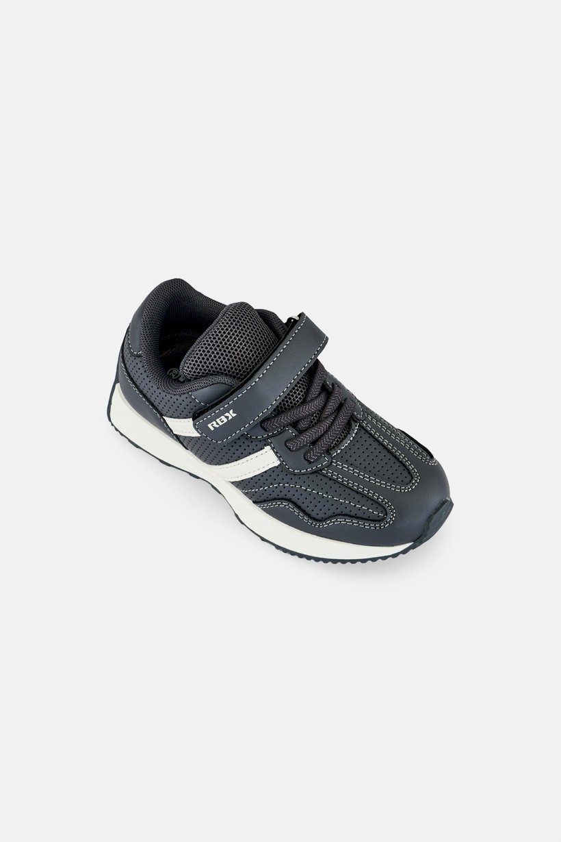 Kids Boy Velcro Closure Outdoor Shoes, Grey
