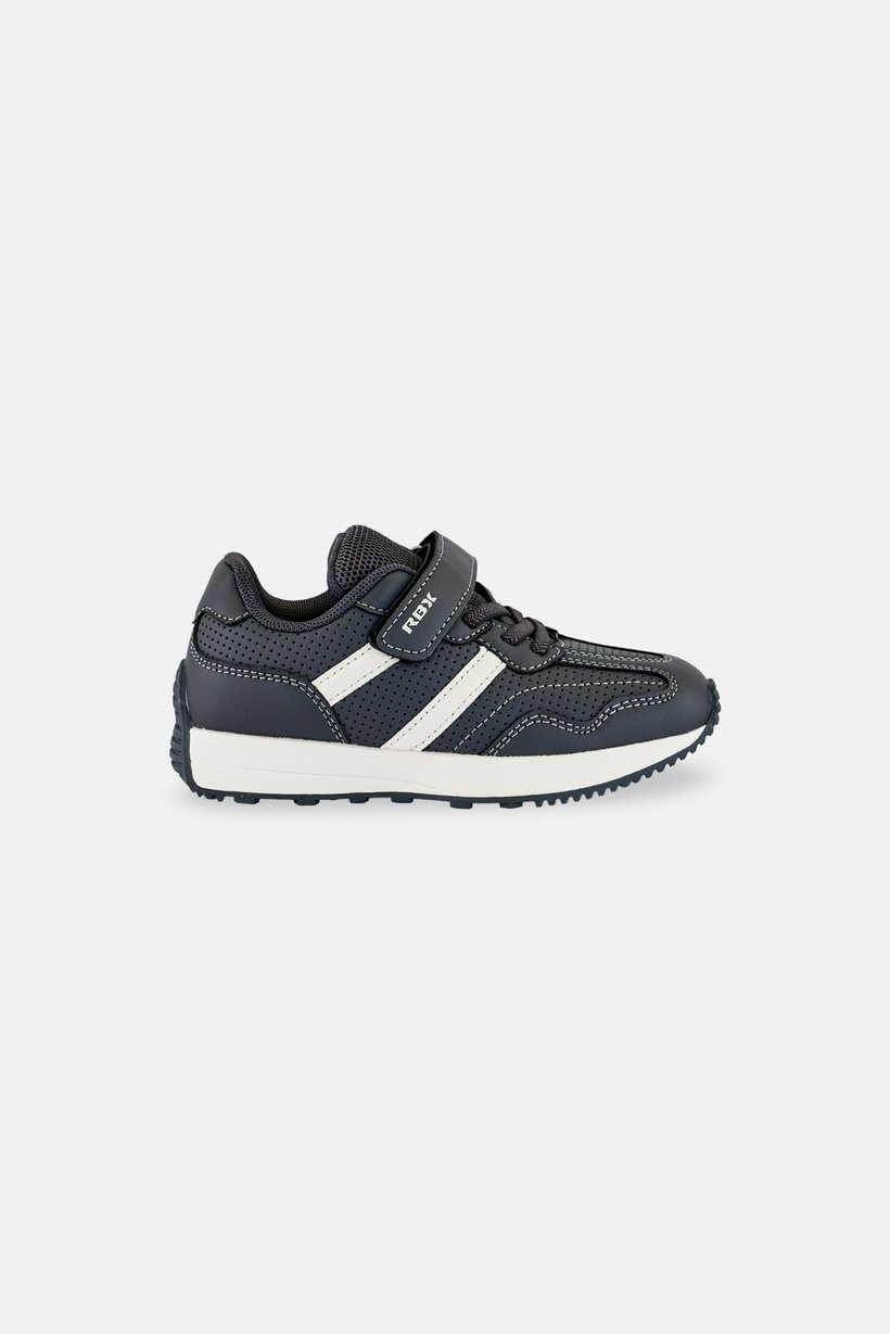 Kids Boy Velcro Closure Outdoor Shoes, Grey