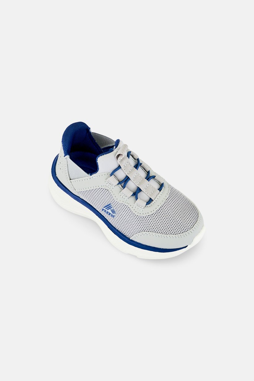 Toddlers Boy Slip On Running Shoes, Light Grey
