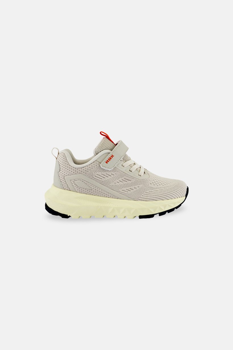 Kids Boy Velcro Closure Running Shoes, Beige