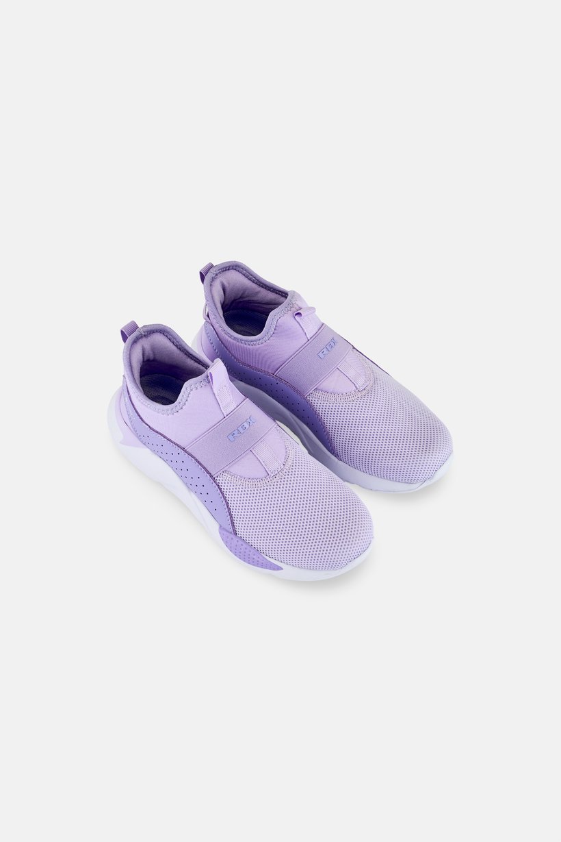 Kids Girl Slip On Running Shoes, Purple