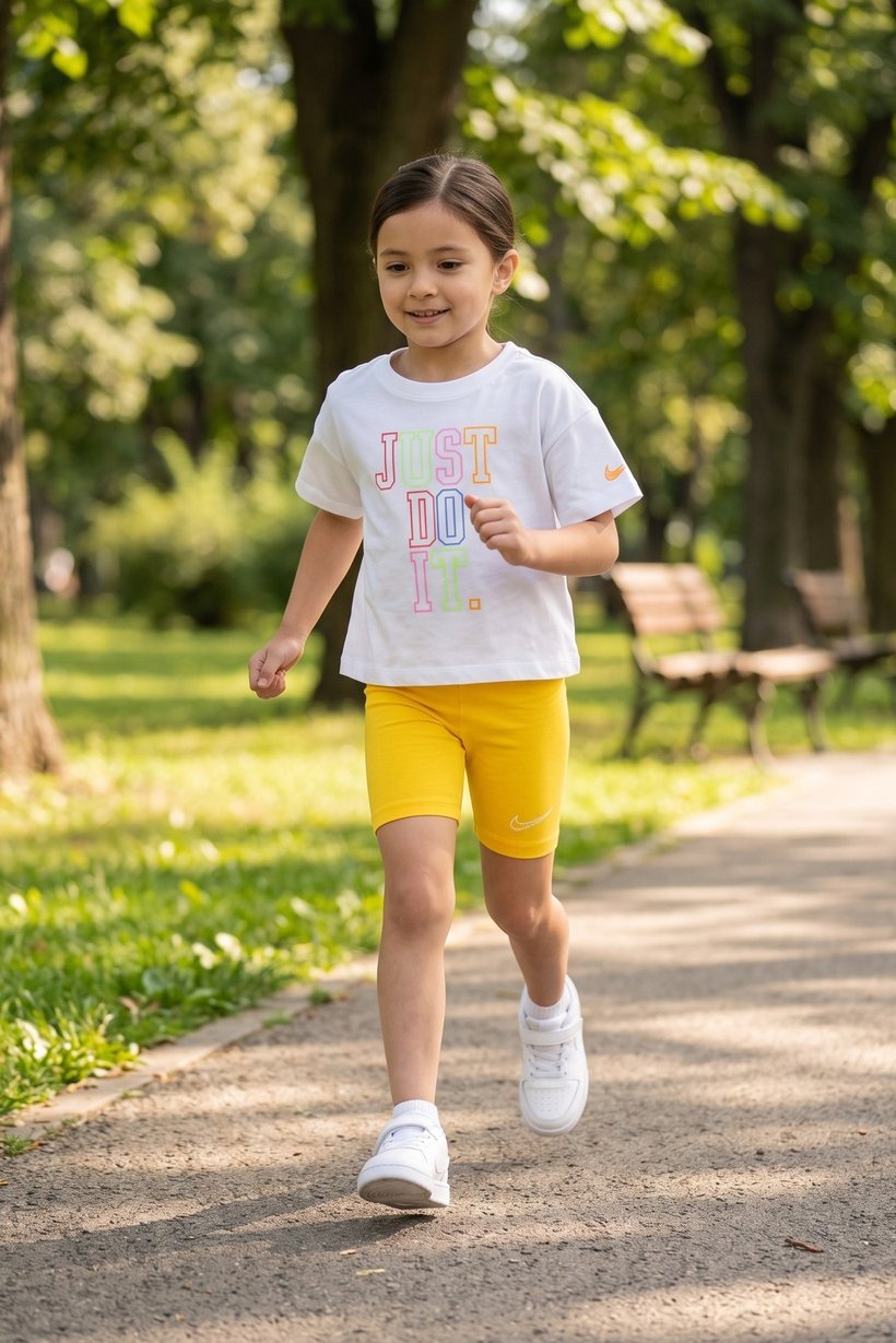 Toddlers Girl 2 Pcs Graphic Print T-Shirt And Shorts Set, Multicolor