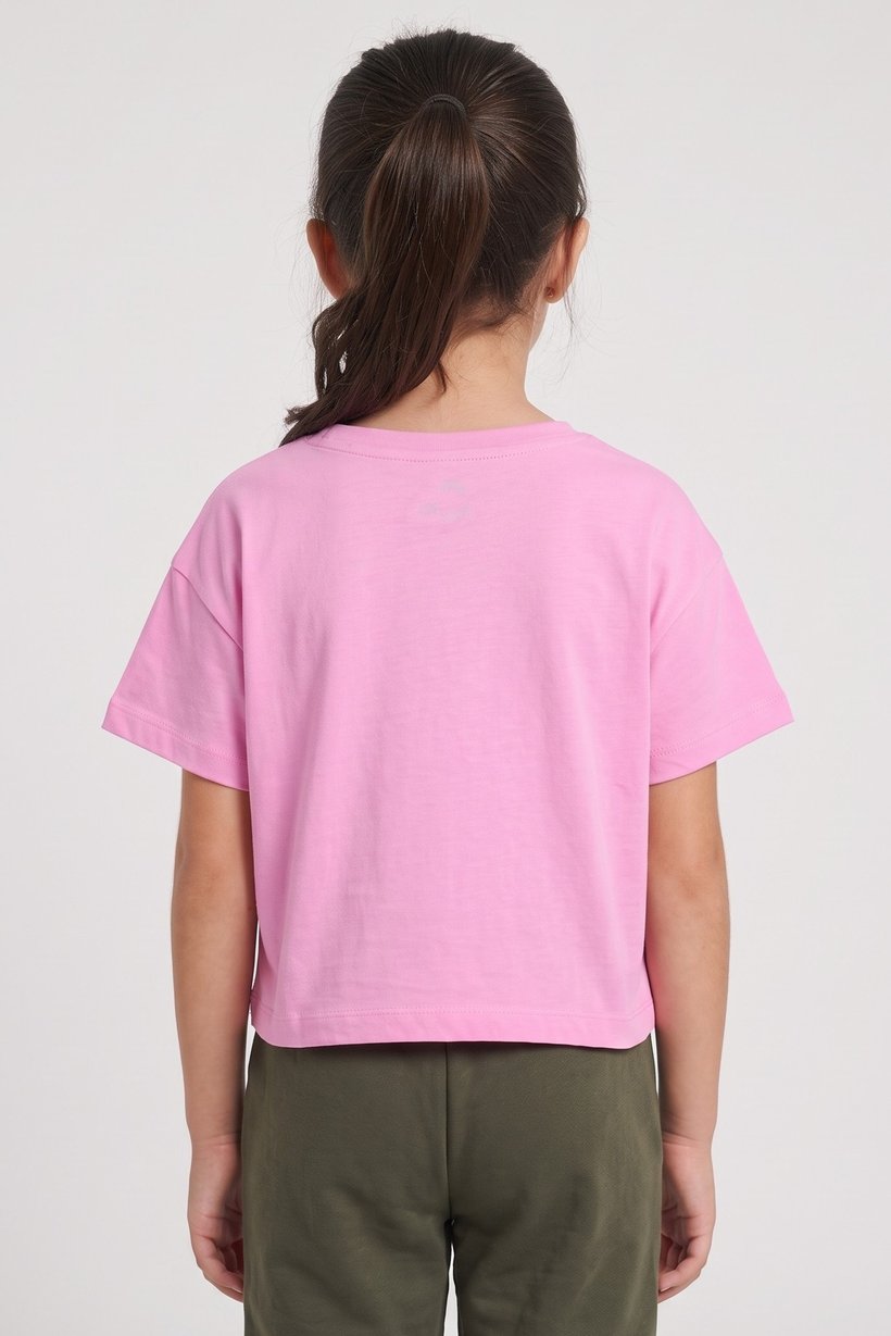 Kids Girl   Short Sleeve Outdoor Top, Pink
