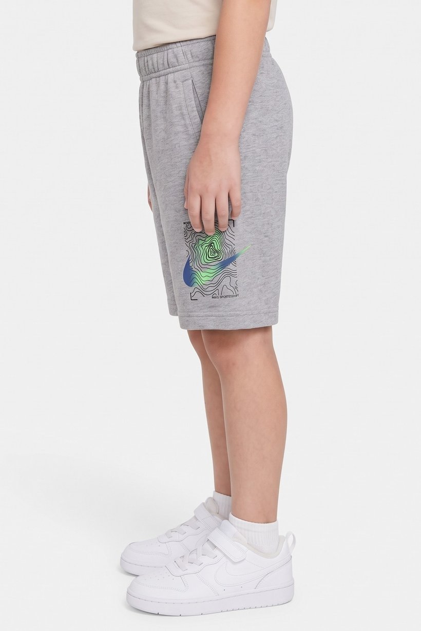 Kids Boy Sportswear Fit Outdoor Shorts, Grey