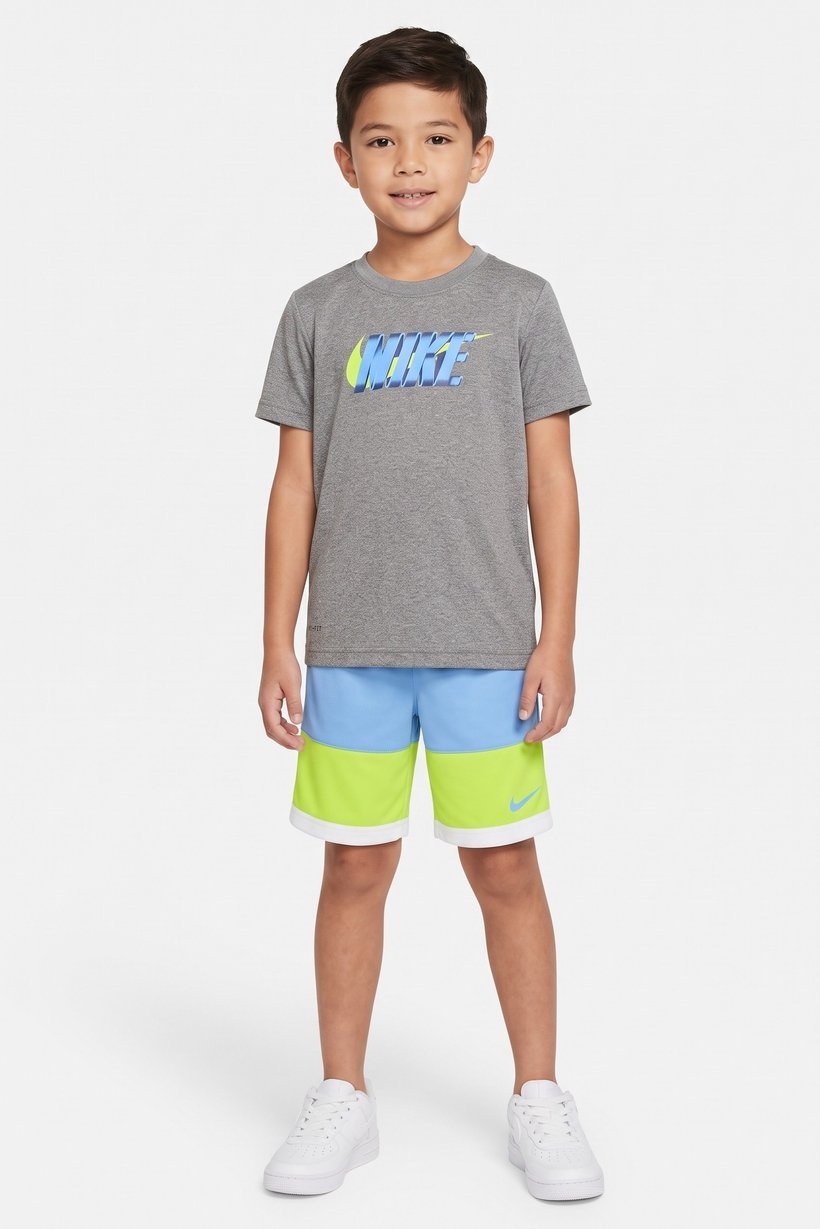 Kids Boy 2 Pieces Dri Fit T-Shirt And Shorts Set, Multicolor