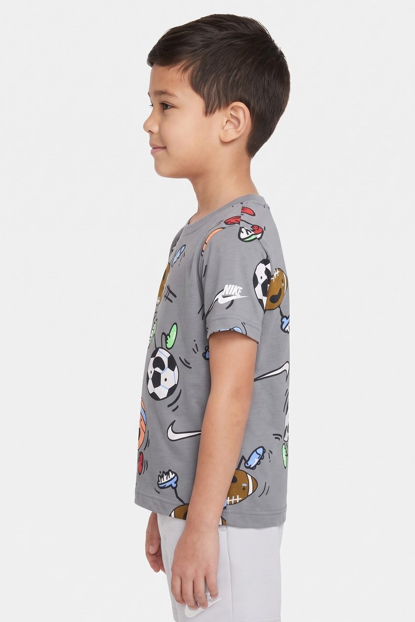 Kids Boy Sportswear Fit Short Sleeve Outdoor T-Shirt, Multicolor