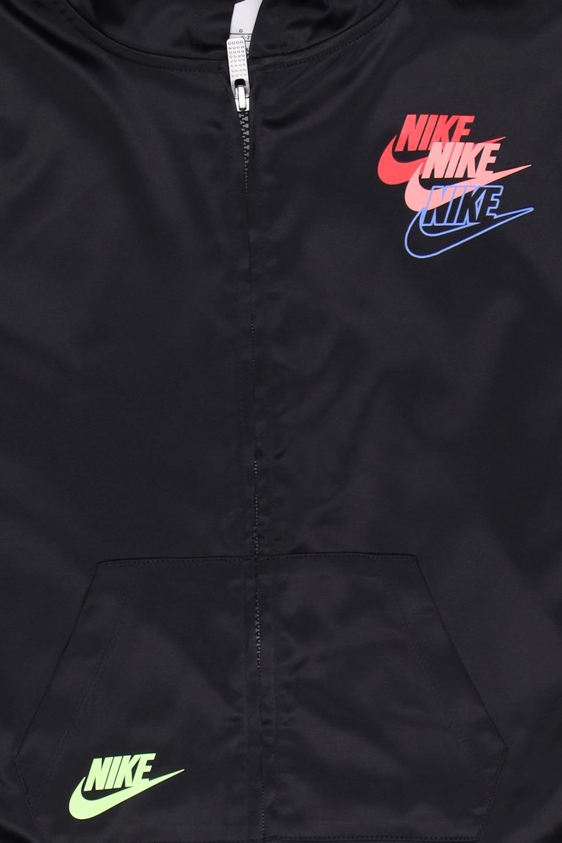 Kids Girl Sportswear Fit Training Full Zip Jacket, Black