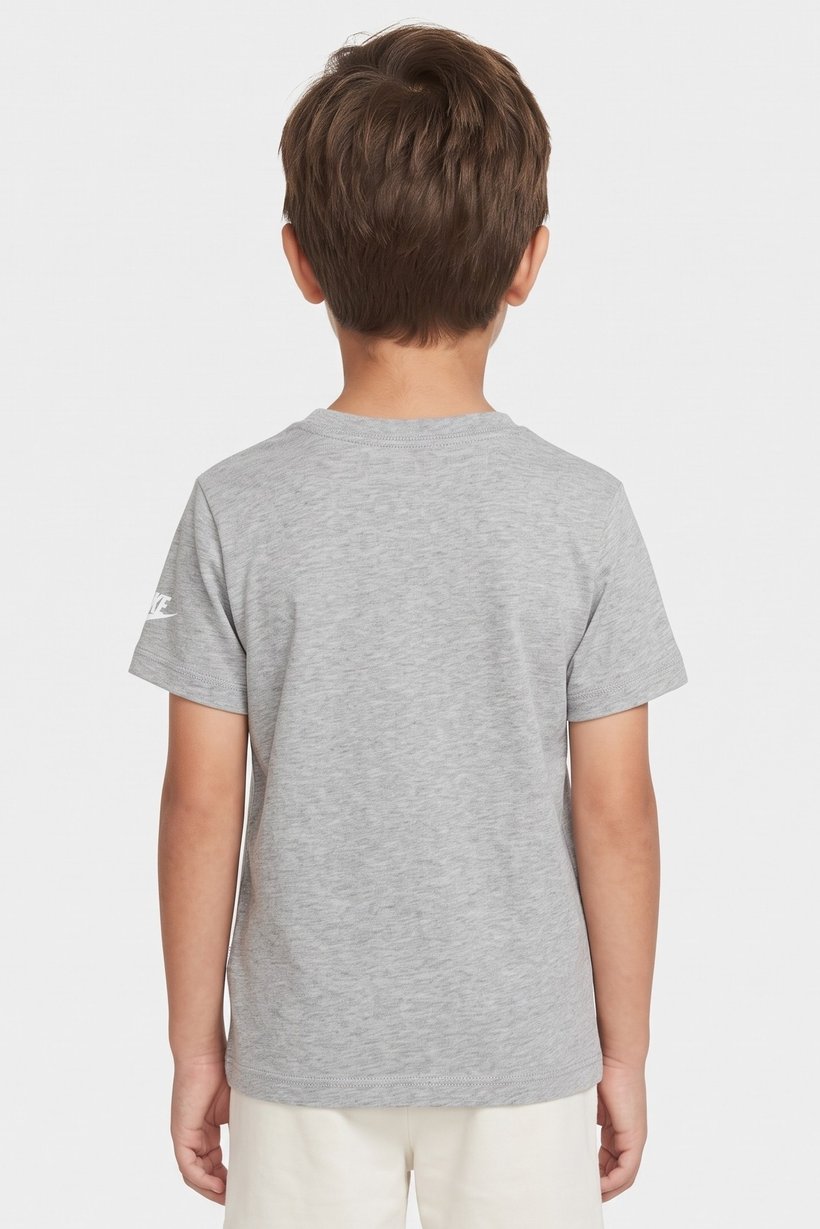 Kids Boy Sportswear Fit Short Sleeve Outdoor T-Shirt, Grey