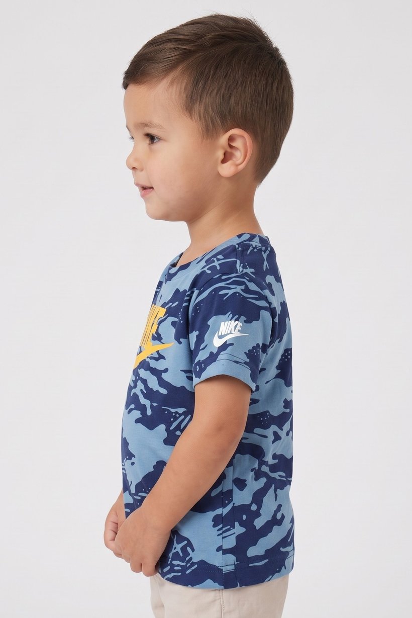 Toddlers Boy Round Neck Short Sleeve Top, Multicolor