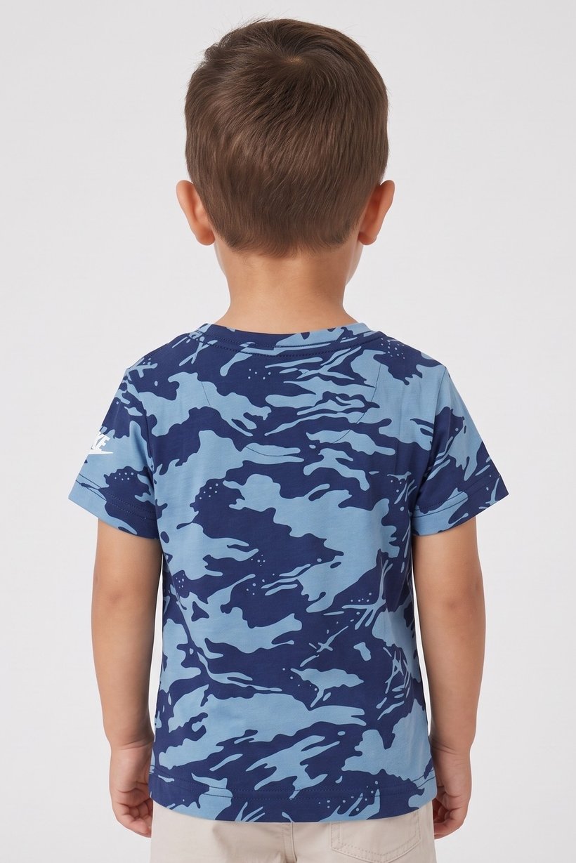Toddlers Boy Round Neck Short Sleeve Top, Multicolor
