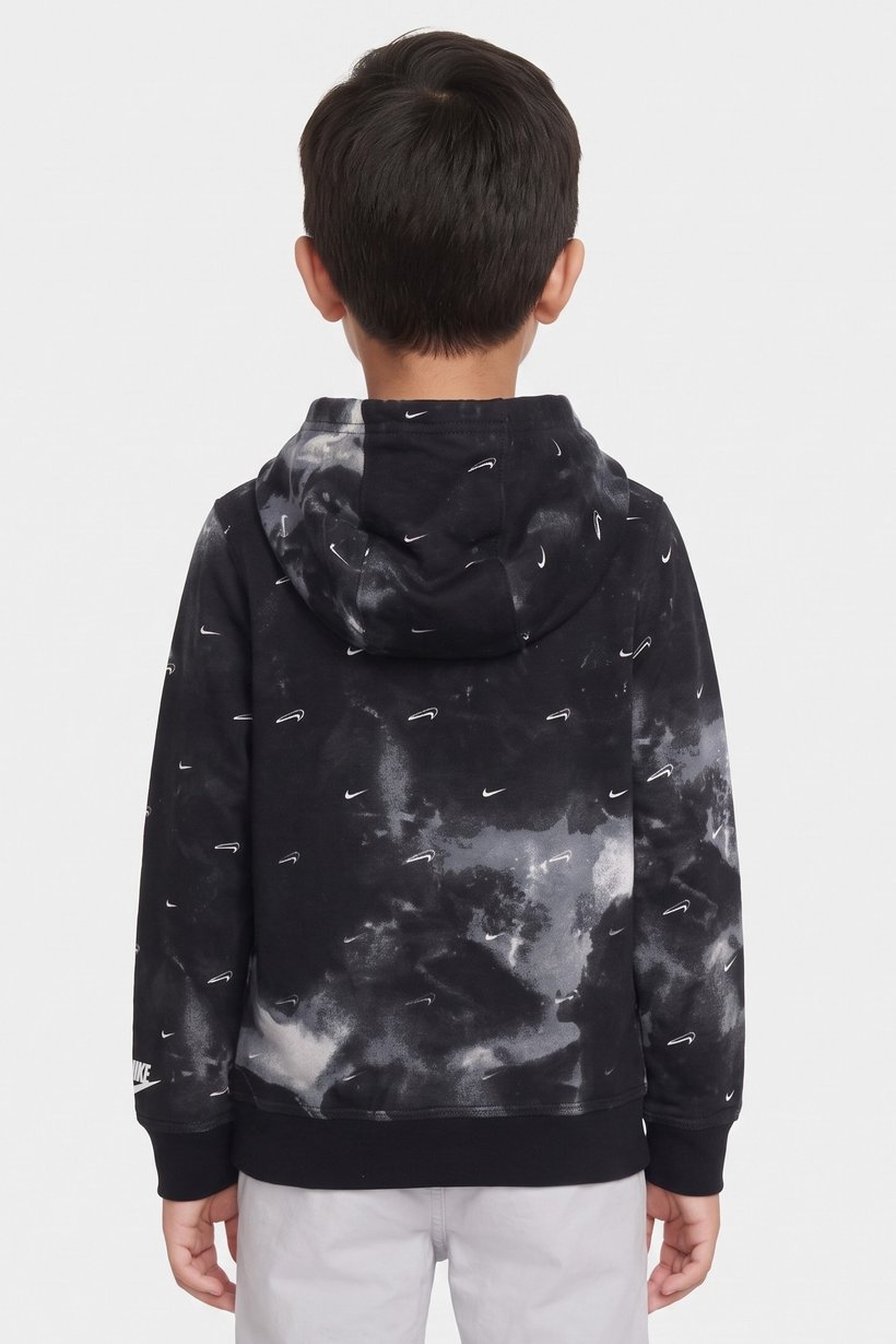 Kids Boy Sportswear Fit Long Sleeve Hoodie, Camouflage