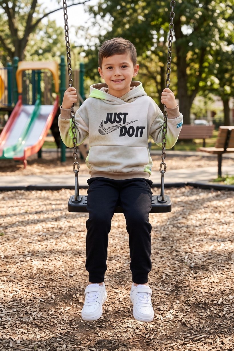Kids Boy Long Sleeve Outdoor Hoodie, Multicolor