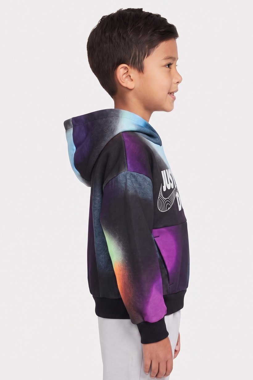 Toddlers Boy Long Sleeve Graphic Print Hoodie, Multicolor