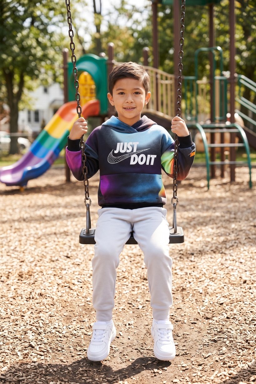 Toddlers Boy Long Sleeve Graphic Print Hoodie, Multicolor