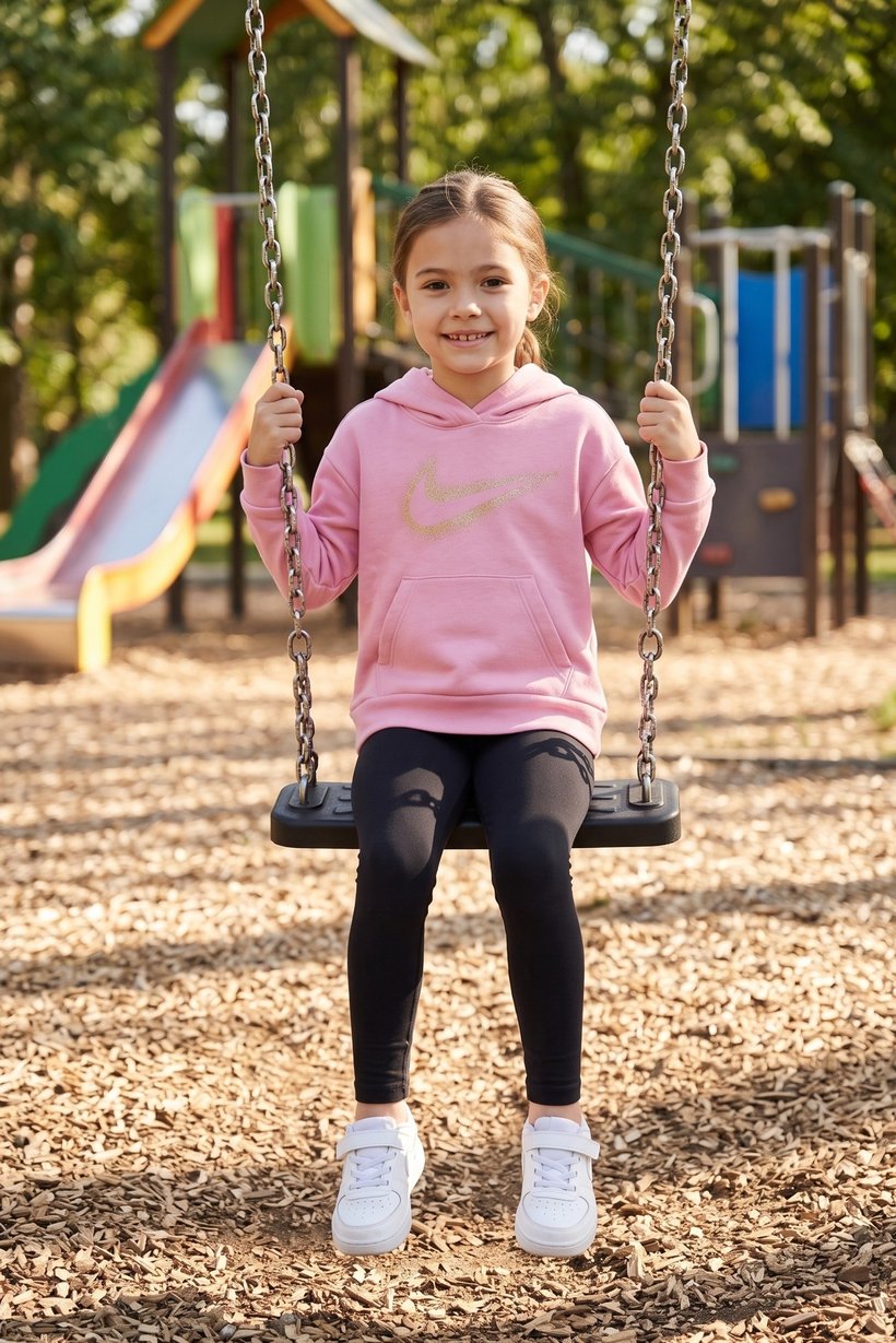 Toddlers Girl Long Sleeve Outdoor Hoodie, Old Rose