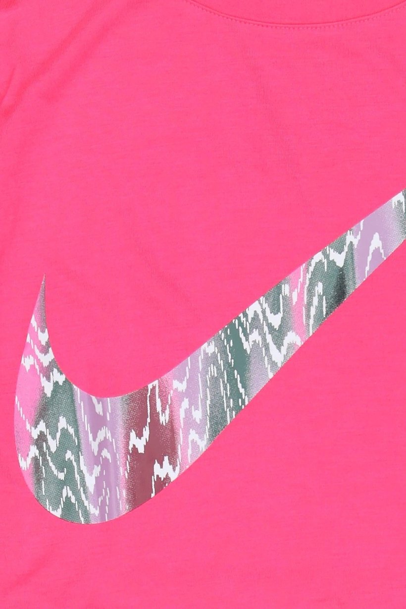 Toddlers Girl Long Sleeve Brand Logo Top, Pink