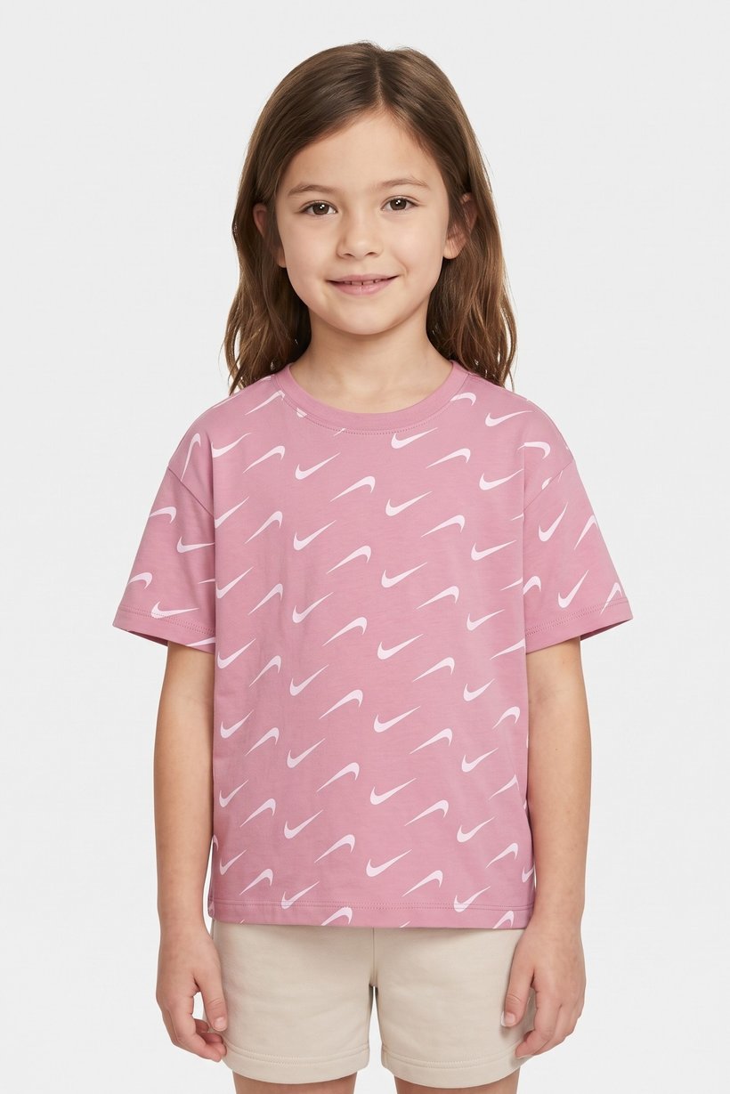 Kids Girl  Short Sleeve Outdoor Top, Multicoclor