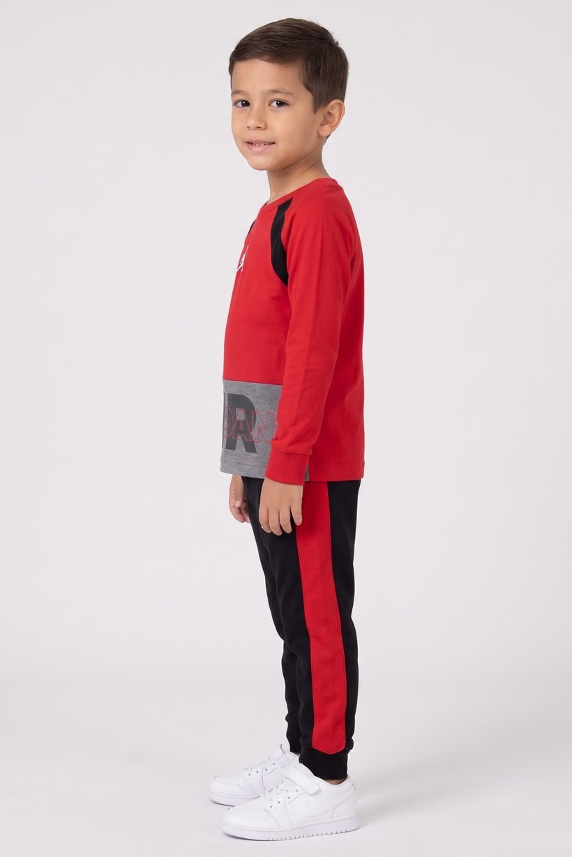 Toddlers Boy 2 Pcs Long Sleeve Top And Pants Set, Multicolor
