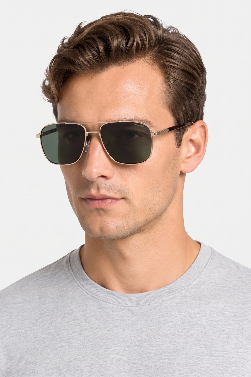 Men PLD 4128 S X Aviator Sunglass, Multicolor