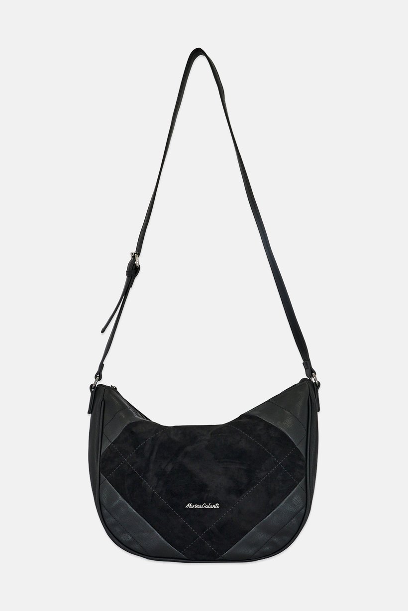 Women Brand Logo Cross Body Bag, Black