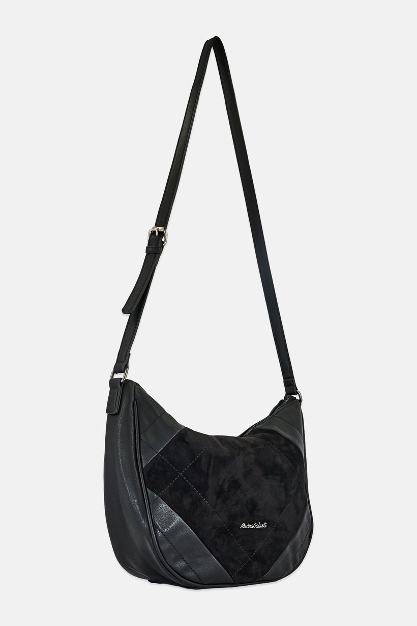 Women Brand Logo Cross Body Bag, Black