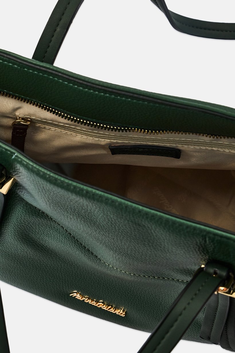 Women Brand Logo Tote Bag, Green