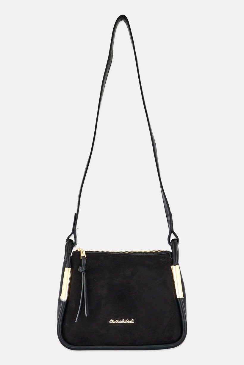 Women Brand Logo Cross Body Bag, Black