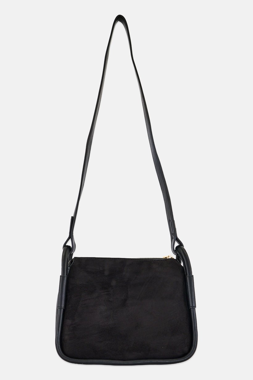 Women Brand Logo Cross Body Bag, Black