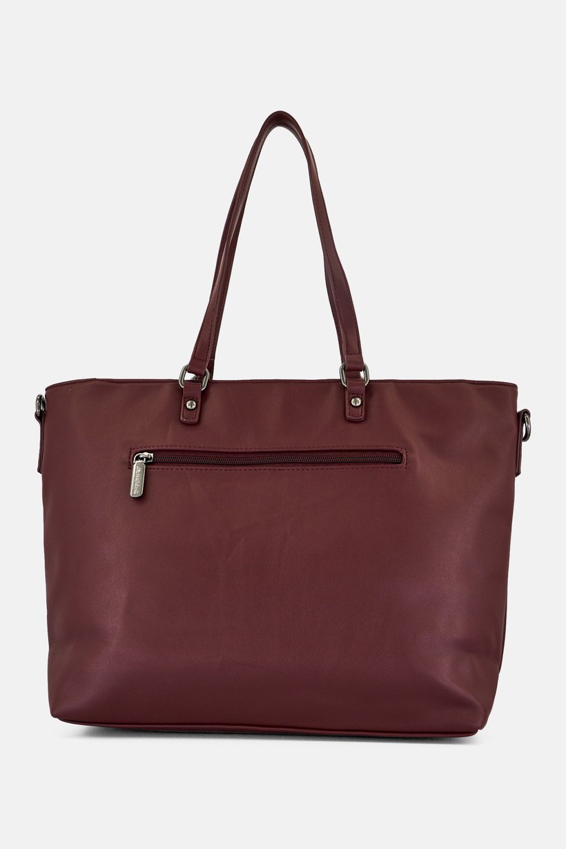 Women Brand Logo Tote Bag, Maroon