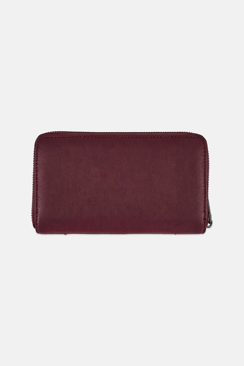 Women Brand Logo Wallets, Burgundy