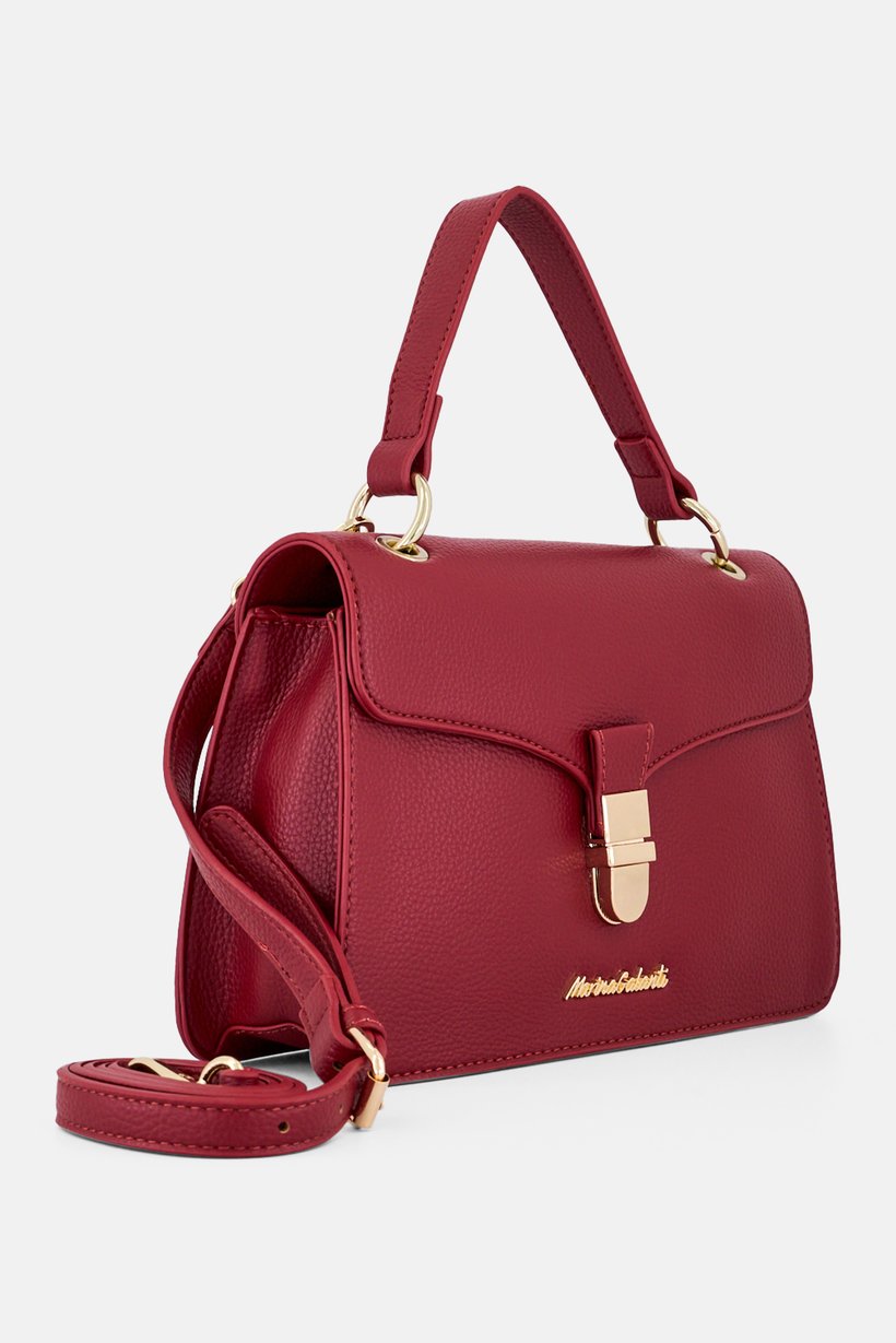 Women Brand Logo Handbag, Maroon