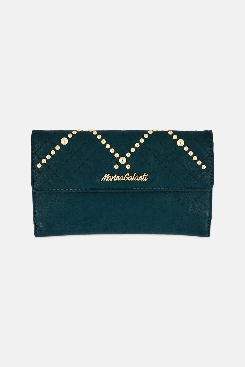 Women Brand Logo Purse, Green