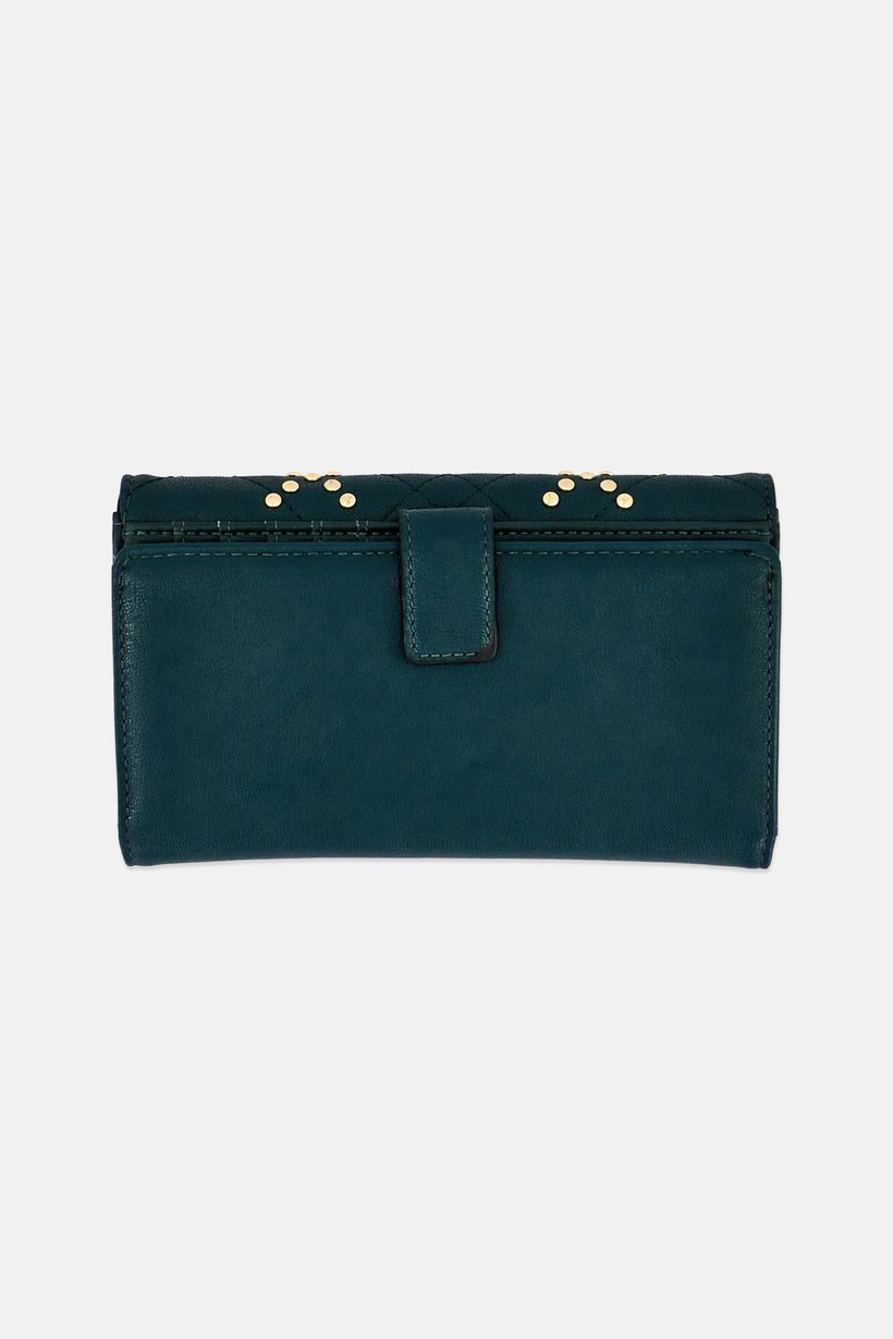 Women Brand Logo Purse, Green