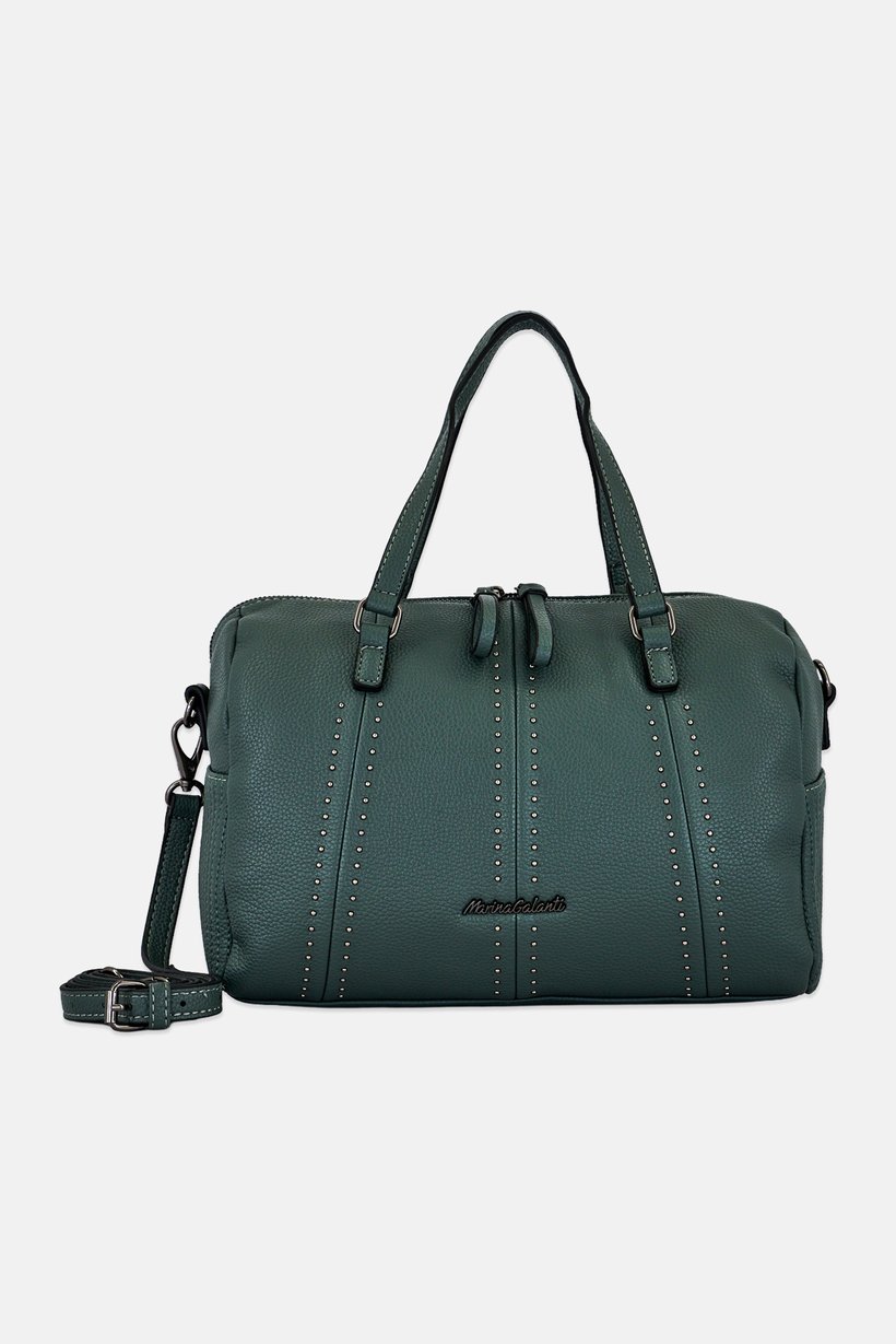 Women Brand Logo Hand Bag, Sage Green