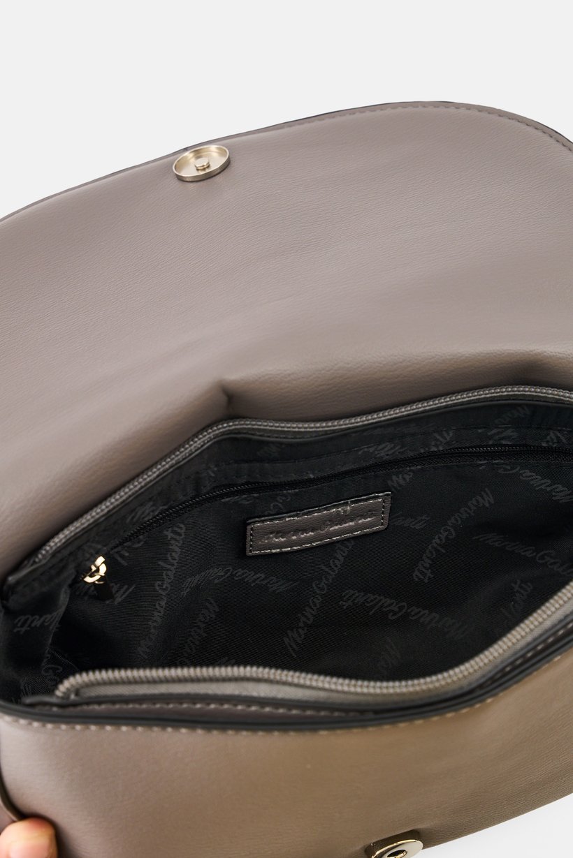Women Brand Logo Cross Body Bag,  Grey