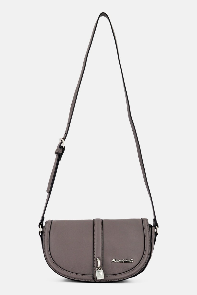 Women Brand Logo Cross Body Bag,  Grey