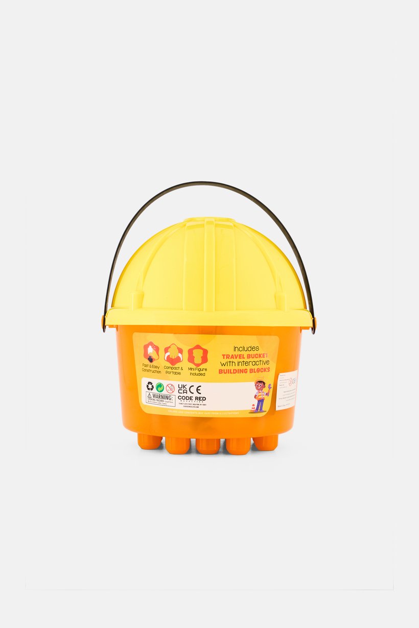 35-Piece Construction Blocks Bucket